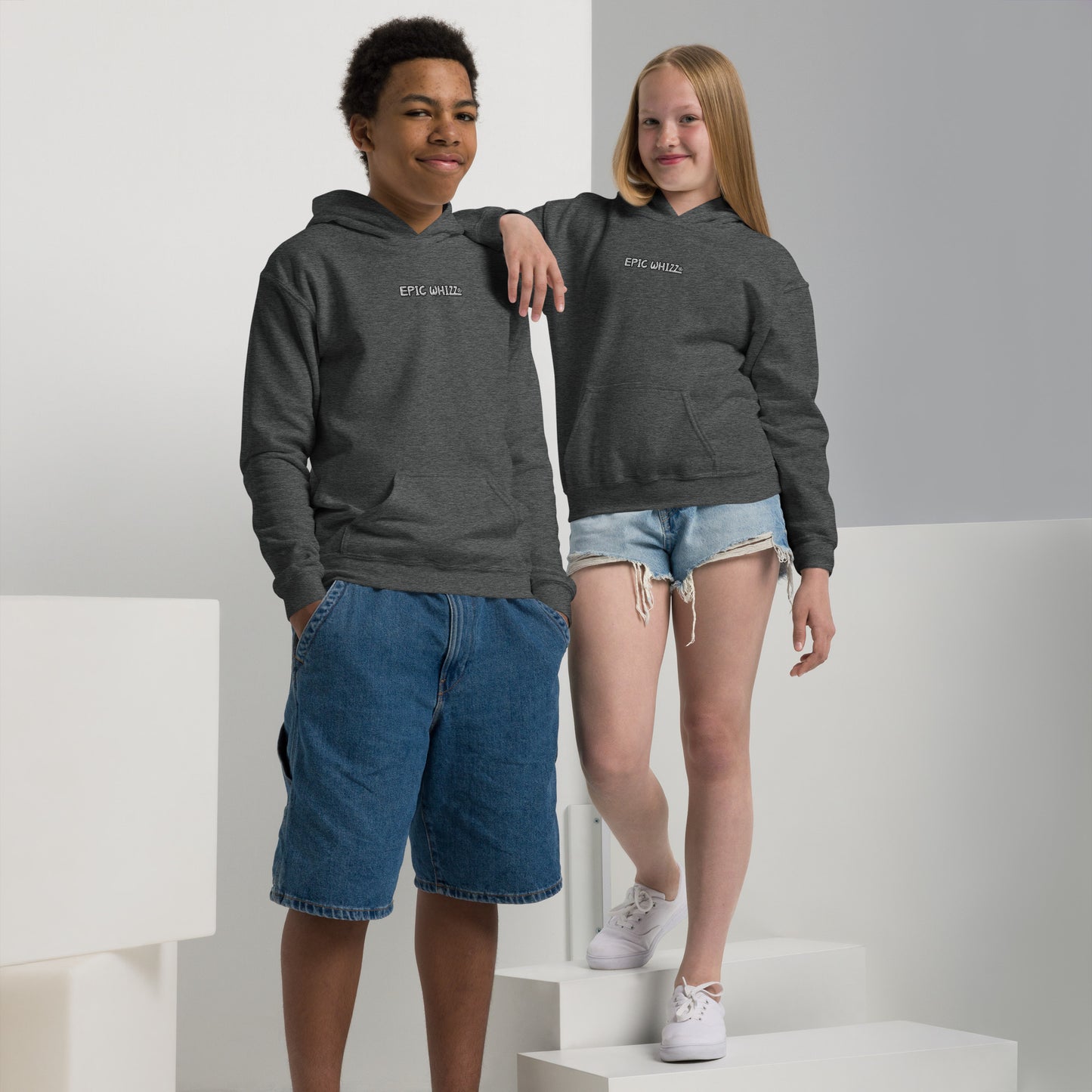 Epic Whizz® LOGO_Embroidery_Youth Heavy Blend Hoodie