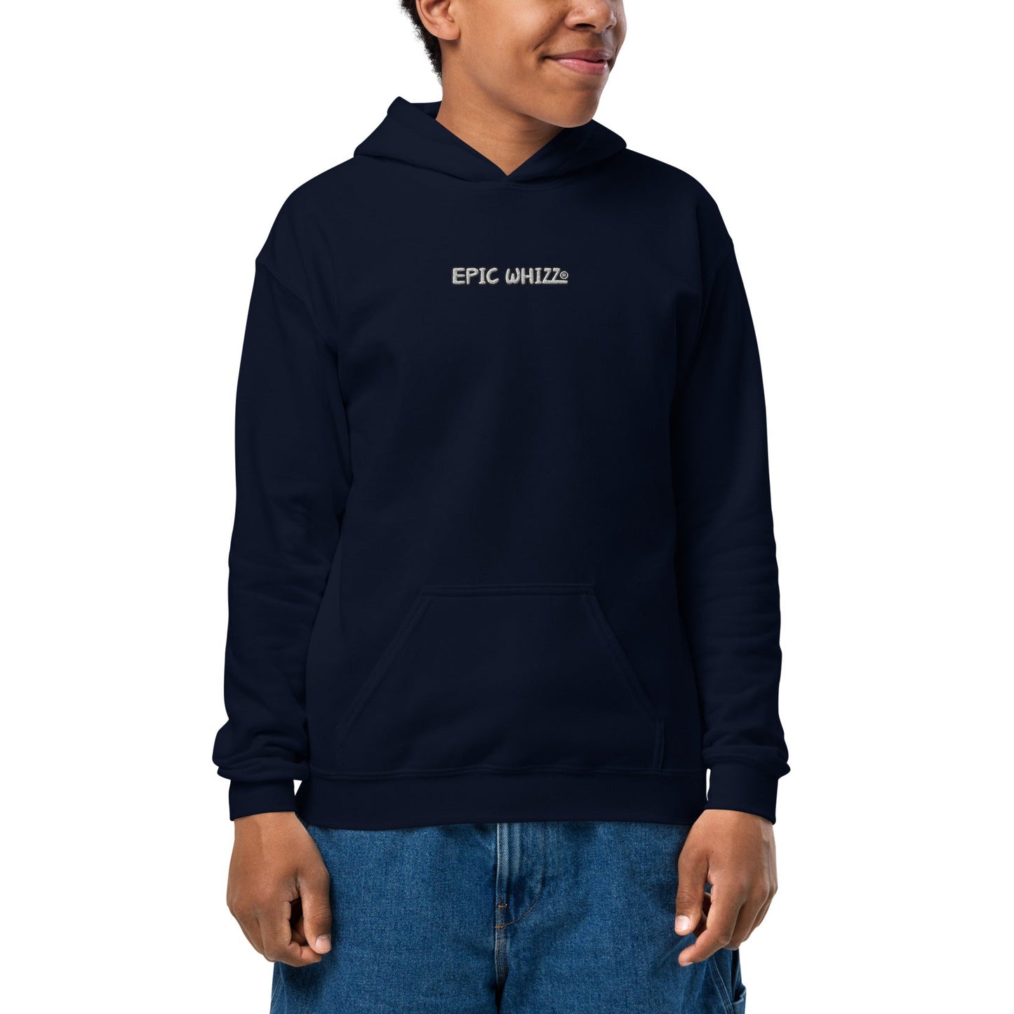 Epic Whizz® LOGO_Embroidery_Youth Heavy Blend Hoodie