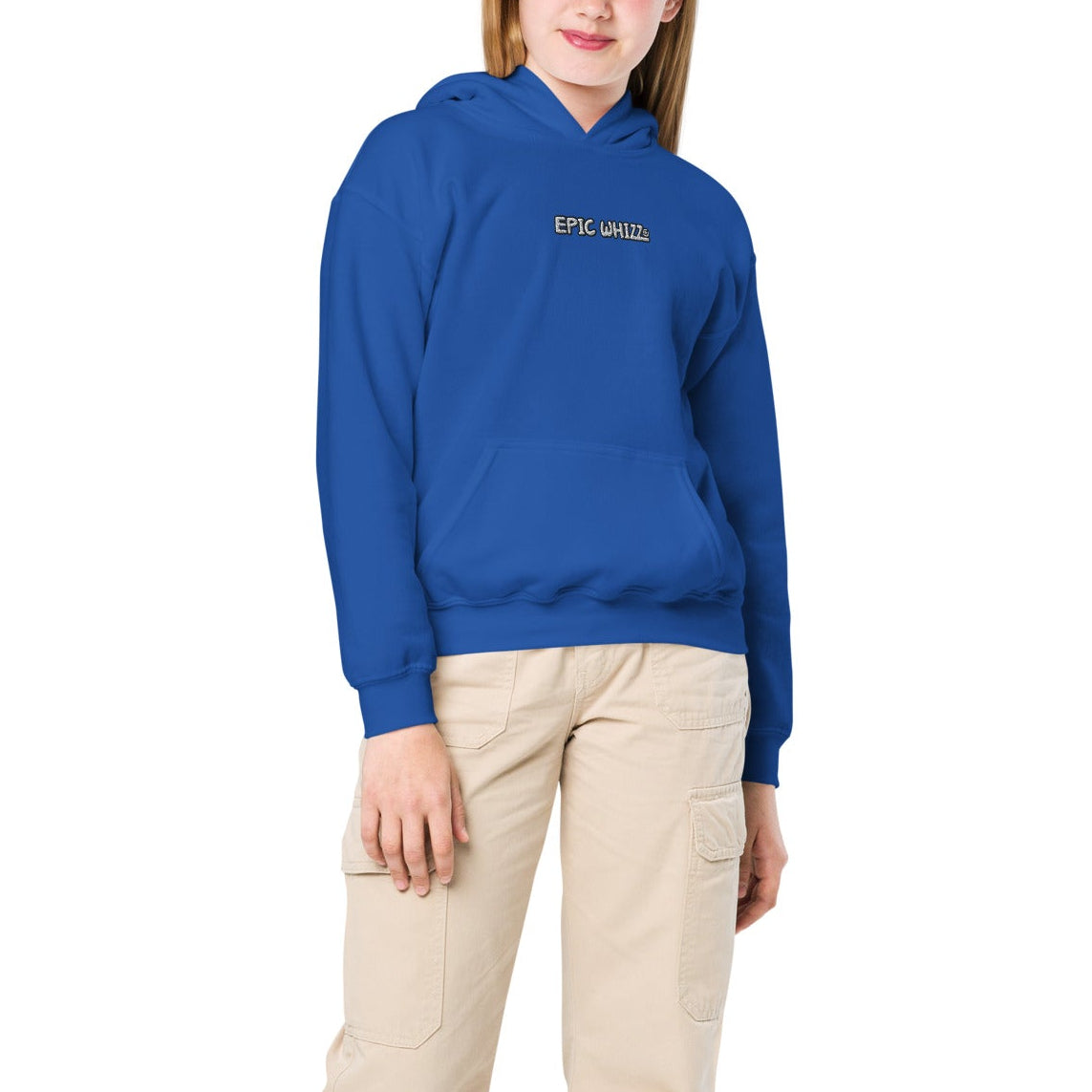 Epic Whizz® LOGO_Embroidery_Youth Heavy Blend Hoodie