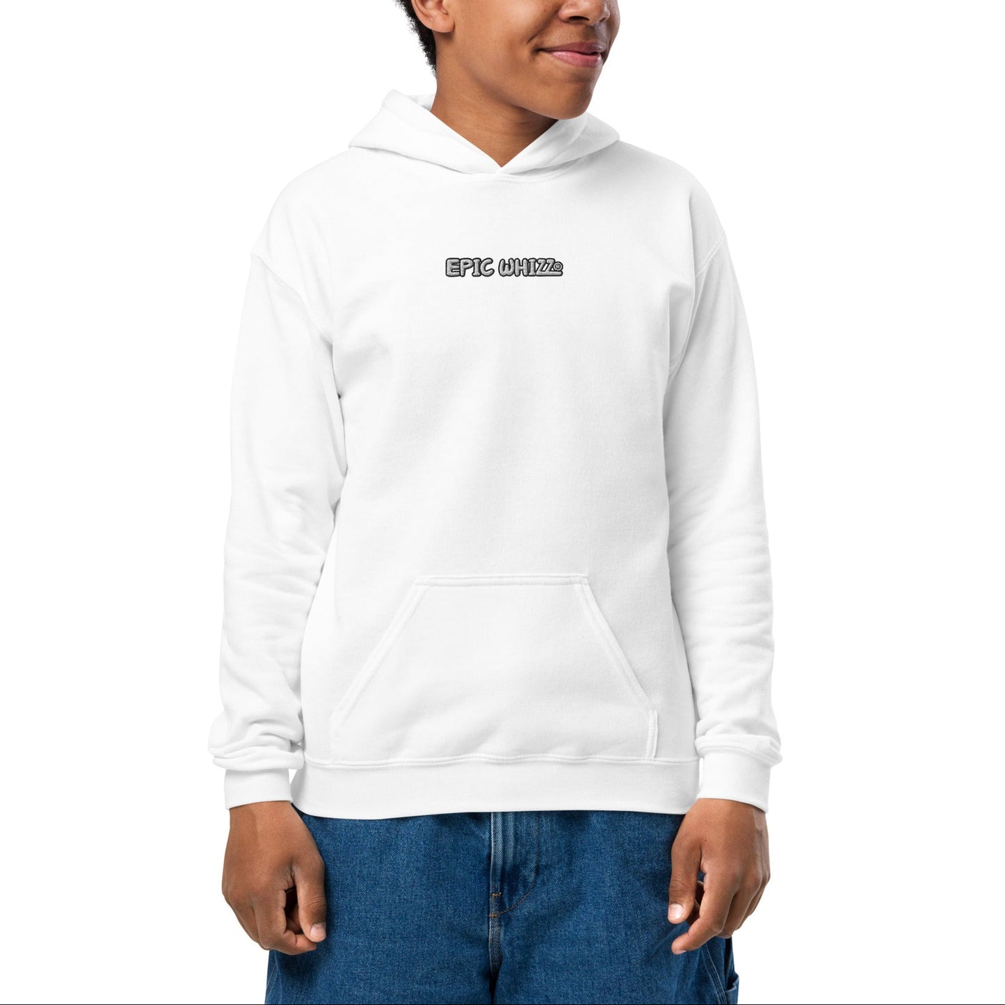 Epic Whizz® LOGO_Embroidery_Youth Heavy Blend Hoodie