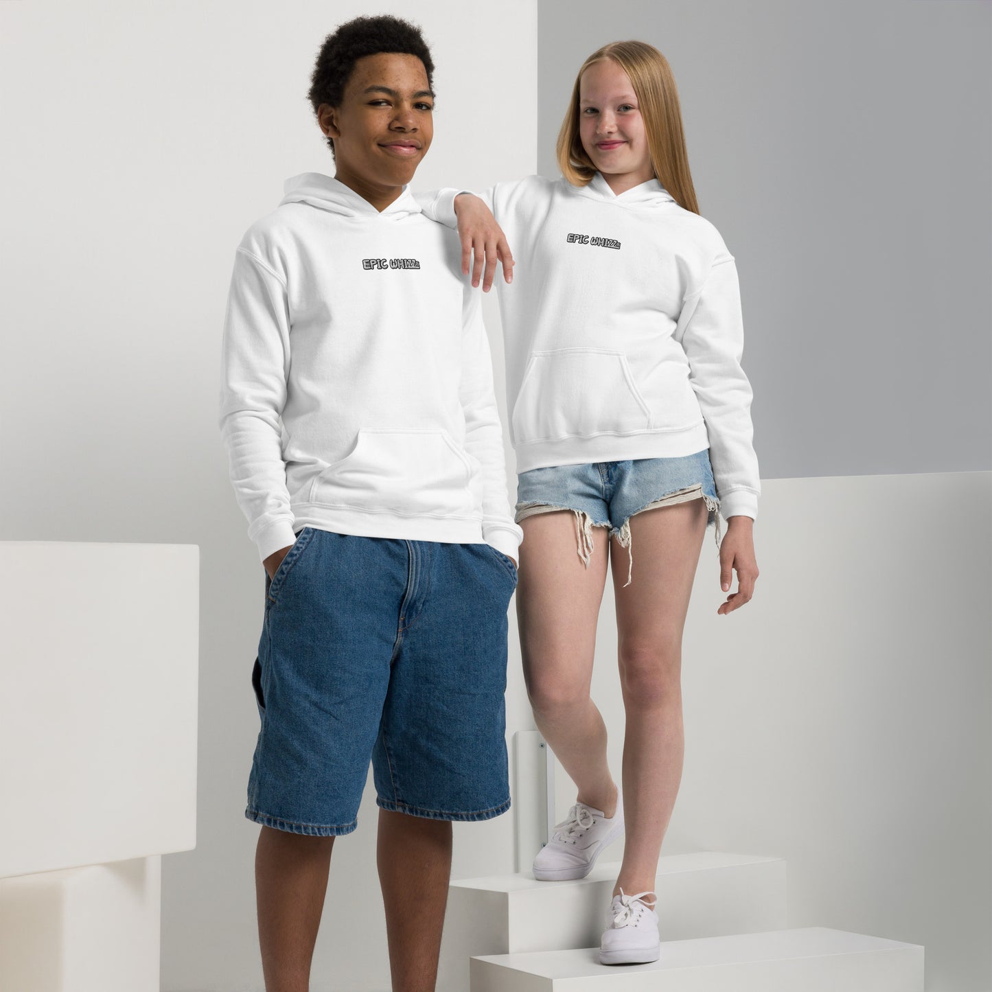 Epic Whizz® LOGO_Embroidery_Youth Heavy Blend Hoodie